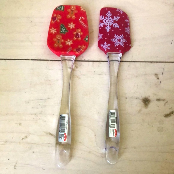 Kitchen Gingerbread Man Spoonula And Snowflakes Spatula Christmas